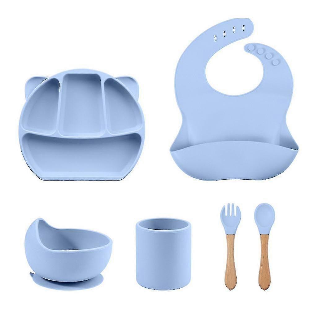 Feeding Set,adjustable Bib,spoon,fork Set For Infant 2 A