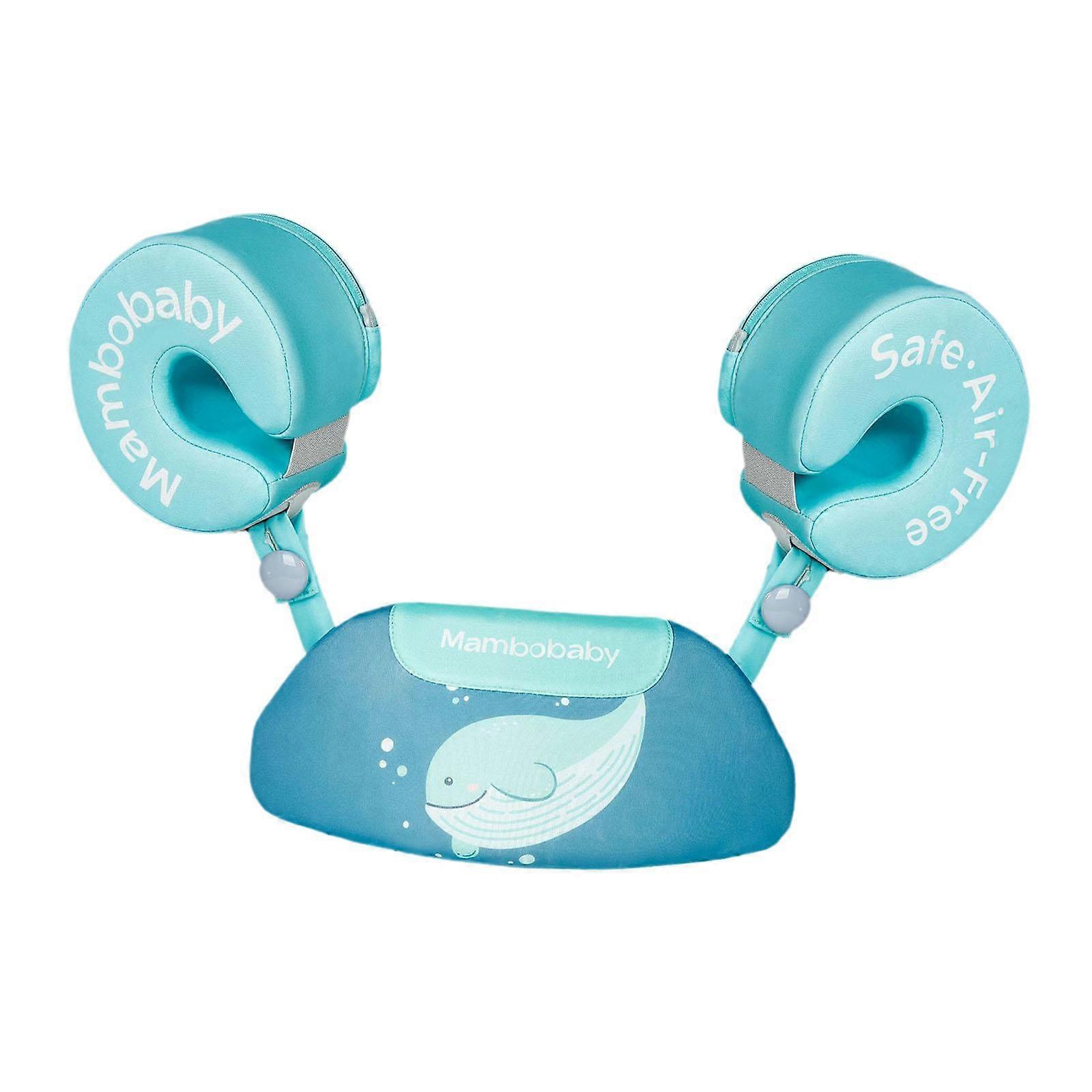 Simväst Avtagbara Bärbara Simarmband För Träning Sommarpool Blågrön