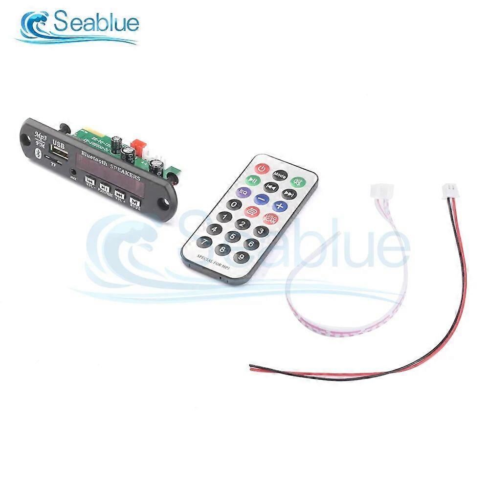 DC12V Car TF Card Version MP3 Decoder Board FM Function Remote Control 2*3/40W Power Amplifier