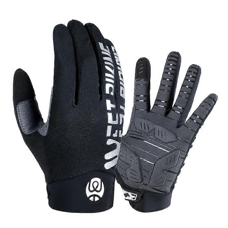 WEST BIKING Long Shock Absorption Cycling Gloves M