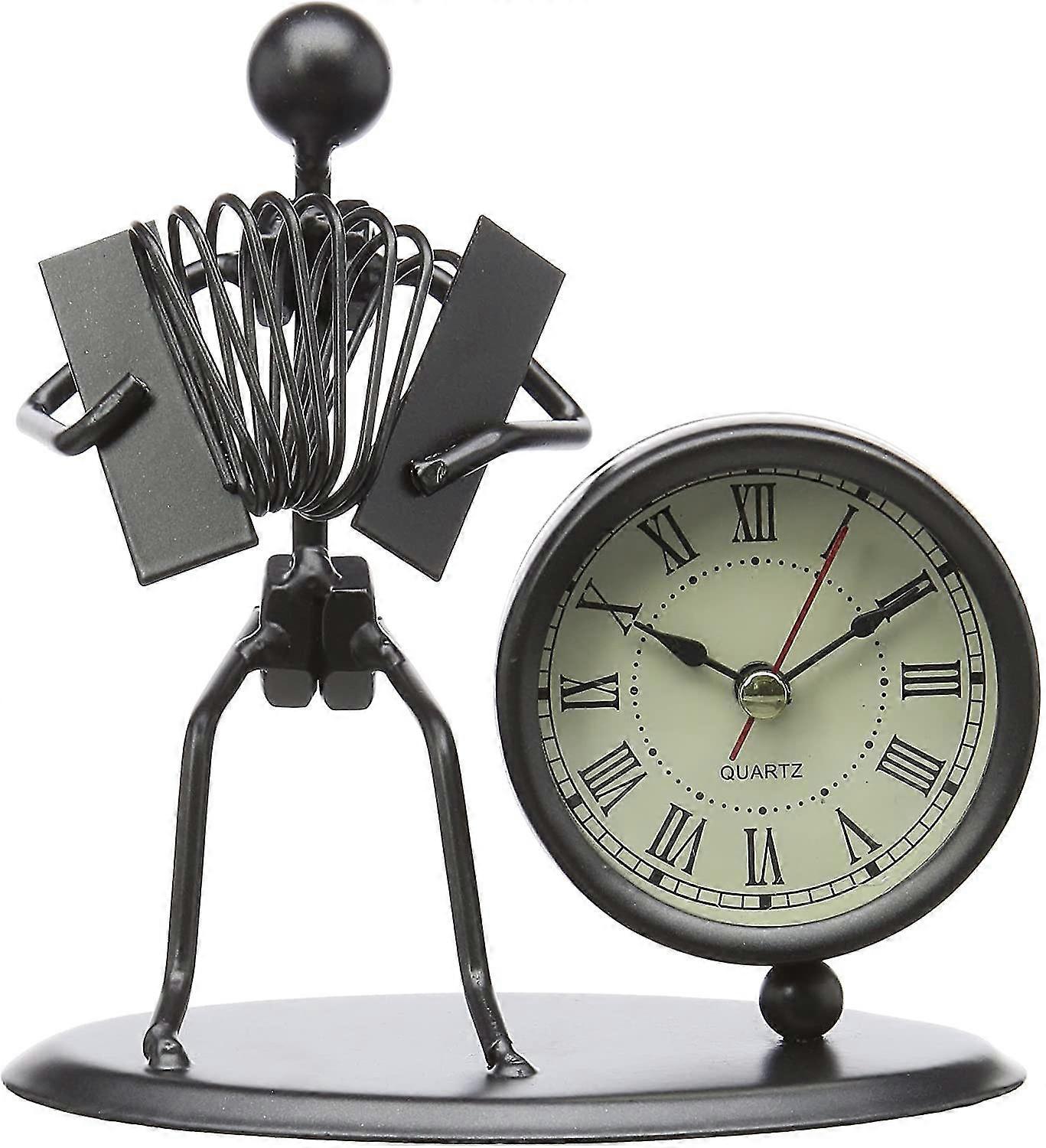 Sculpture avec horloge (accordéon)