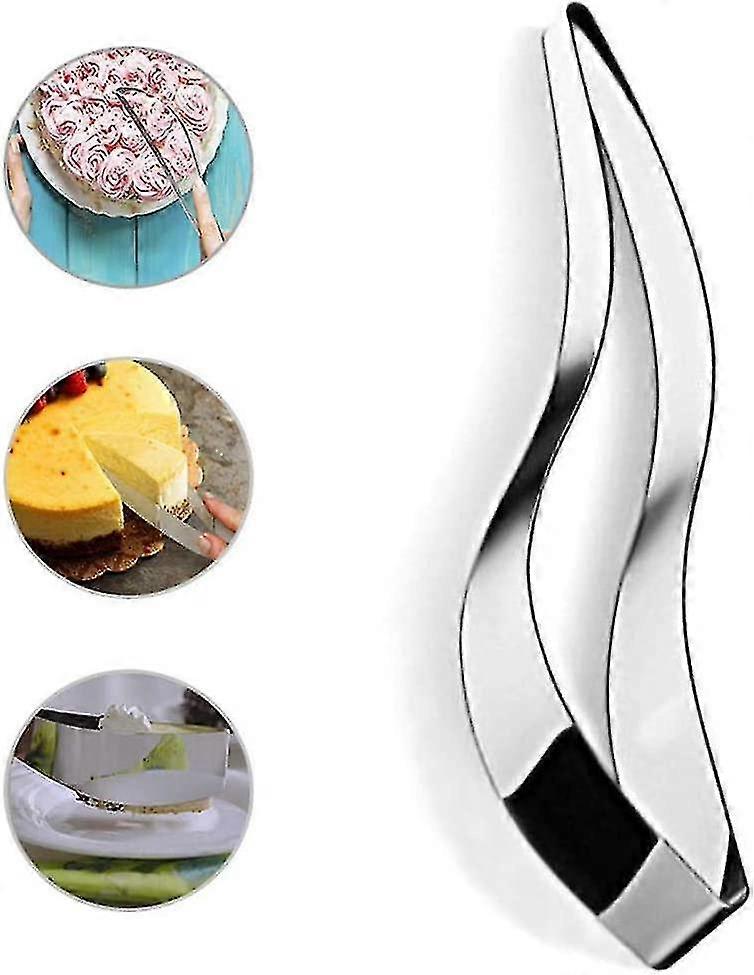 Cake Slicer Stainless Steel Cake Server Pie and Cake Divider, One-Piece Cake Knife Slicer Pie Cutter