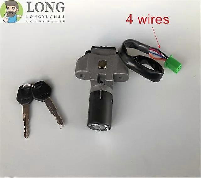 motocicleta Lock 2/3/ 4/6 Fios Ignition Switch Lock Key Set para EN125 TNT125 Benelli BN302 TNT300 TNT302 Stels Keeway RKX 300