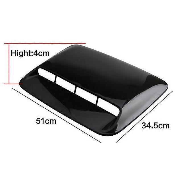 1pcs Big Size Air Outlet Cover Decoration Universal Car Hood Scoop Air Flow Intake Vent Cover Sticker Car Simulation Side Vents
