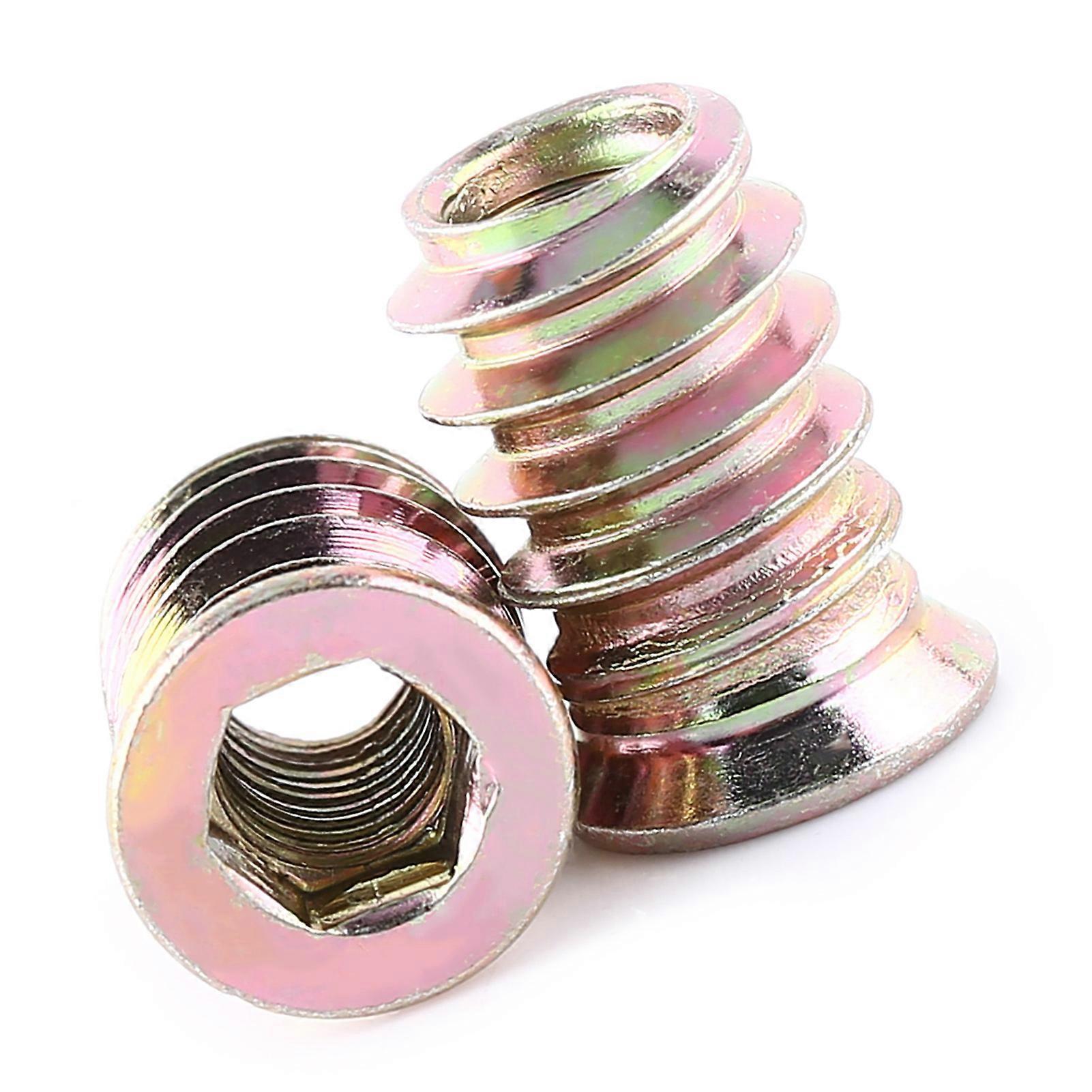 Hex Socket Drive Threaded Insert Nut Screw M6 17mm Type for Furniture