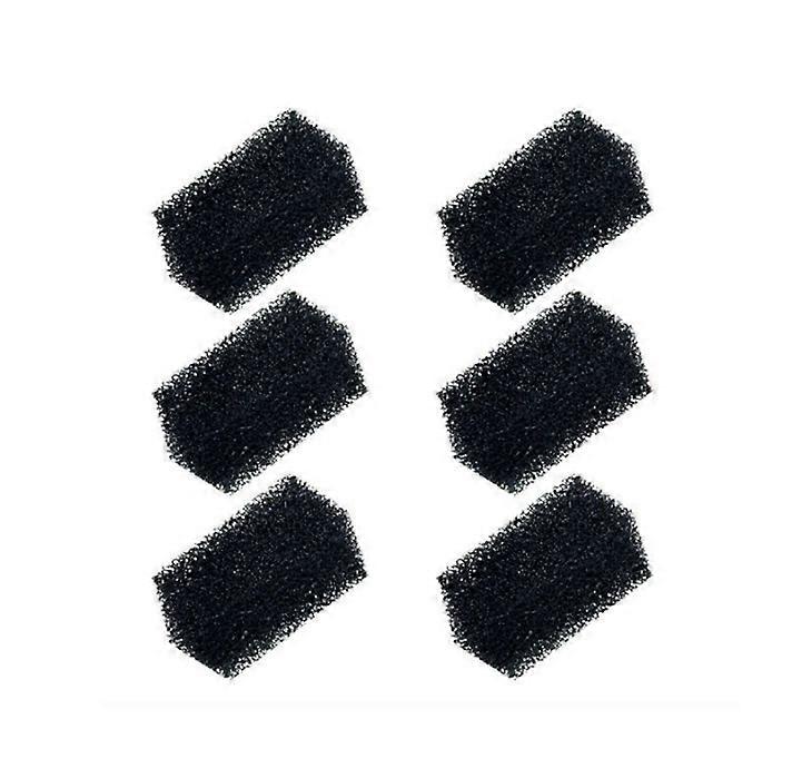6 x Activated Carbon Filtration Foam for Aquarium Filter Pump Compatible with MB-400DC