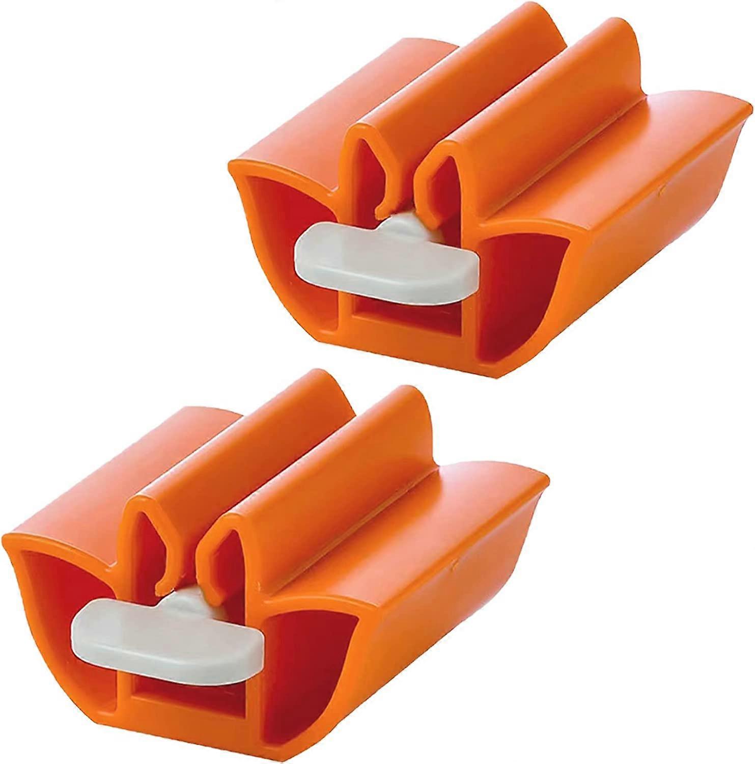 2 Pack Plastic Toothpaste Squeezer,Square Toothpaste Tube Squeezer,Rolling Tooth Pastetooth Squeezer
