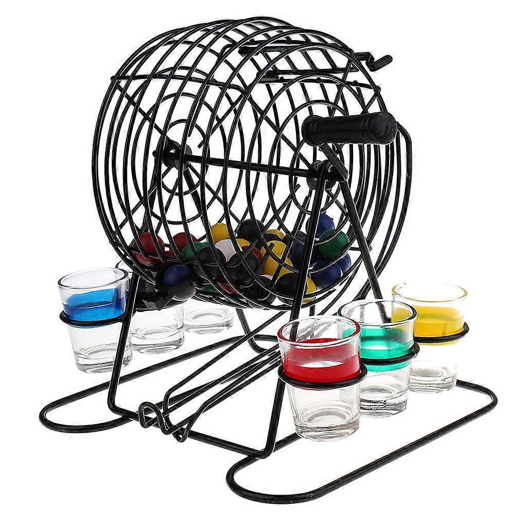 Mini Bingo Machine Drinking Game Set For Party Home Pub Fun Game