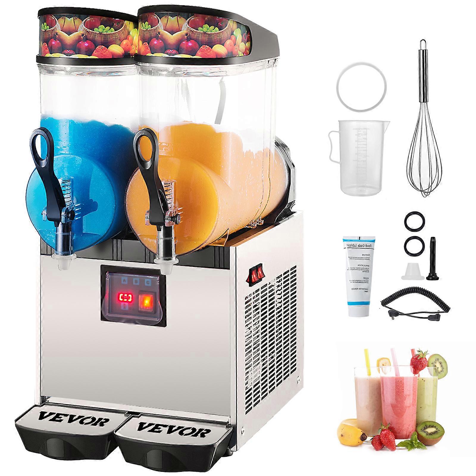 Slushy Machine, Daiquiri Machine Εμπορική, 12l X 2 κατεψυγμένη μηχανή λάσπης ποτών