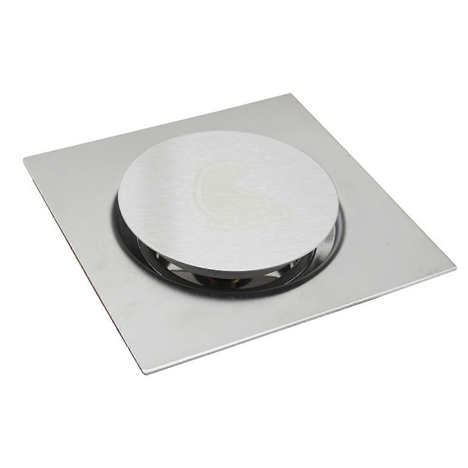 Bouncing Floor Drain Hair Catcher Square Drain Strainer Backflow Preventer