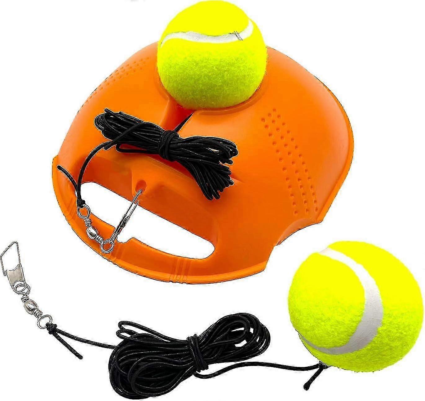 Tennis Trainer Self Training Rebound Baseboard Tennis Training Gear with 1 String Balls