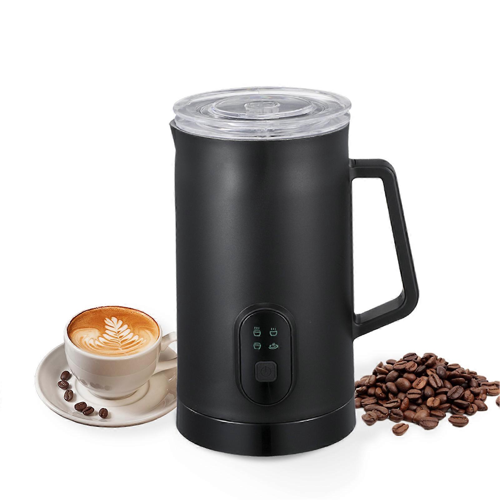 Elektrisk melkeskummer 400W 580ml / 19.61oz varm og kald melkeskummer Silent Operation 4 i 1 automatisk sklisikker rustfritt stål maker for kaffe latte c