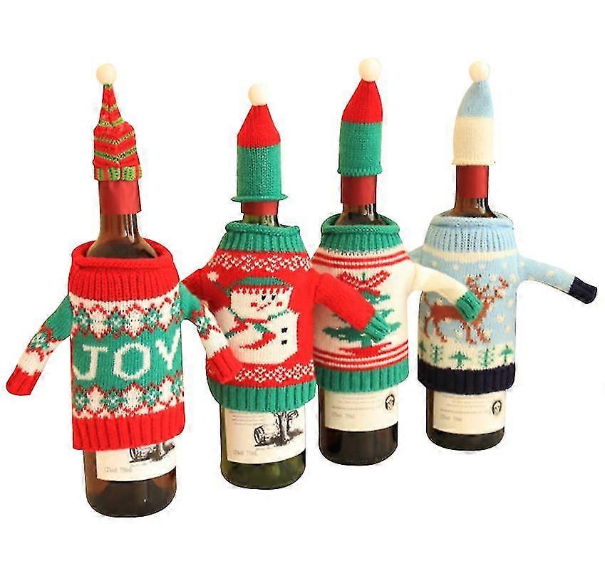 4pcs Bottle Cover Decor