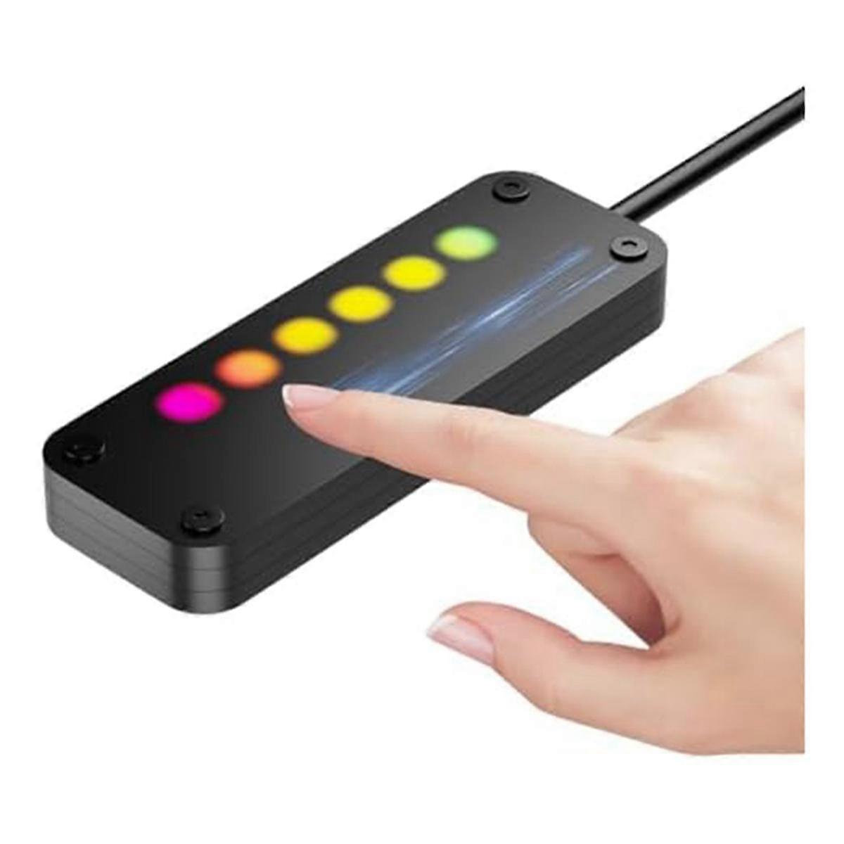 PC Power Control Touch Sliding Control PC Power Desktop Computer External Power SW Power LED på Av med 4M kabler