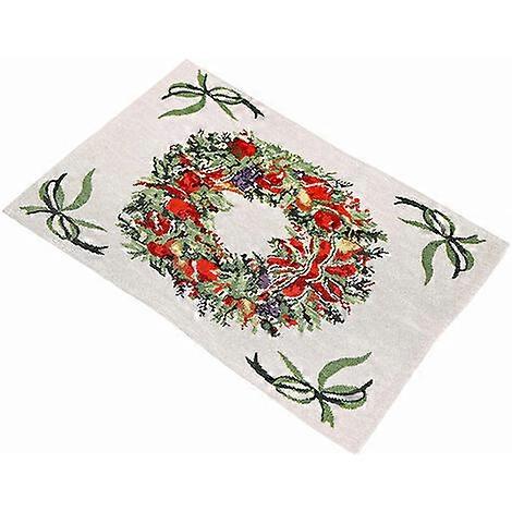 Table Cloth Table Cloth Decoration Table Mat Potholder Garland Pattern Design Foldable Design Holiday Gift Giving Home Kitchen Daily Use