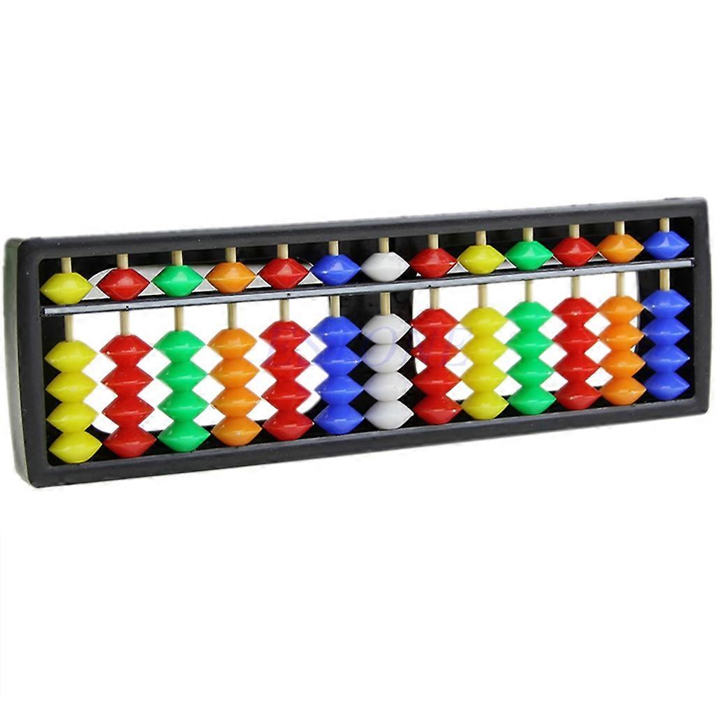 Portable Arithmetic Soroban for w/ Colorful Beads Mathematics Calculate Tool Aba
