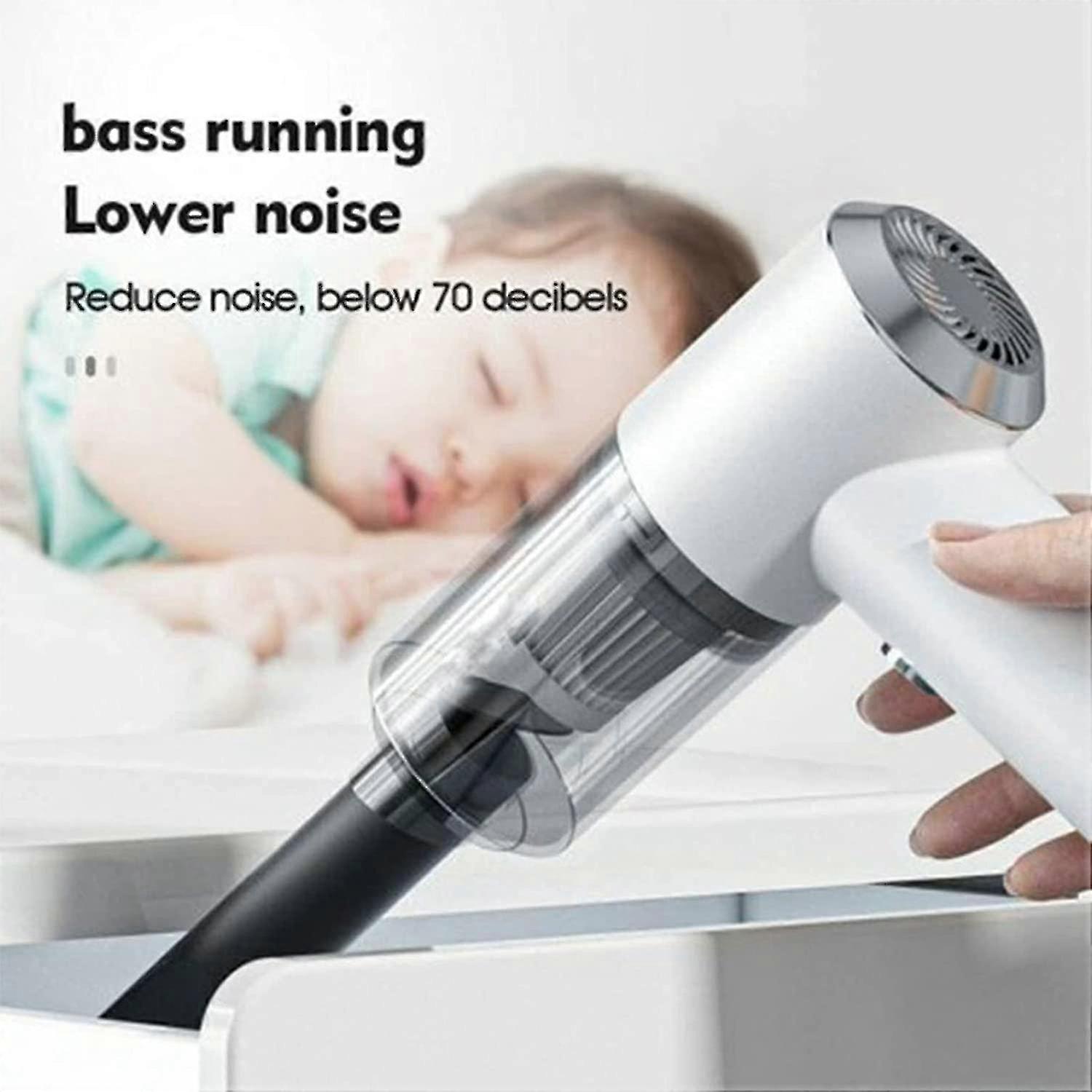 Rimuovere i peli di animale domestico Wireless Handheld Car Vacuum Cleaner Forte aspirazione, 120w 6000pa Auto / casa Wireless Handheld Vacuum Cleaner Compressore