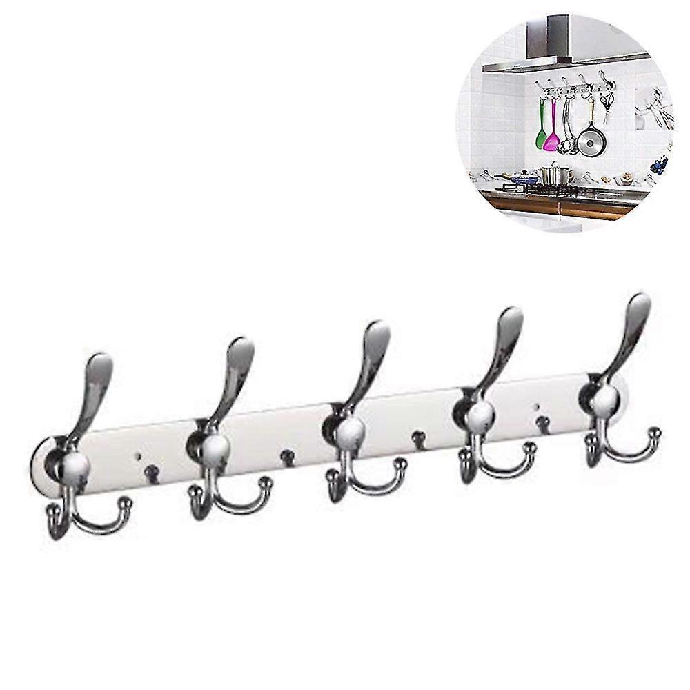 Coat Rack Wall Mounted Long,5 Tri Hooks-hanging Coats,wall Coat Hanger