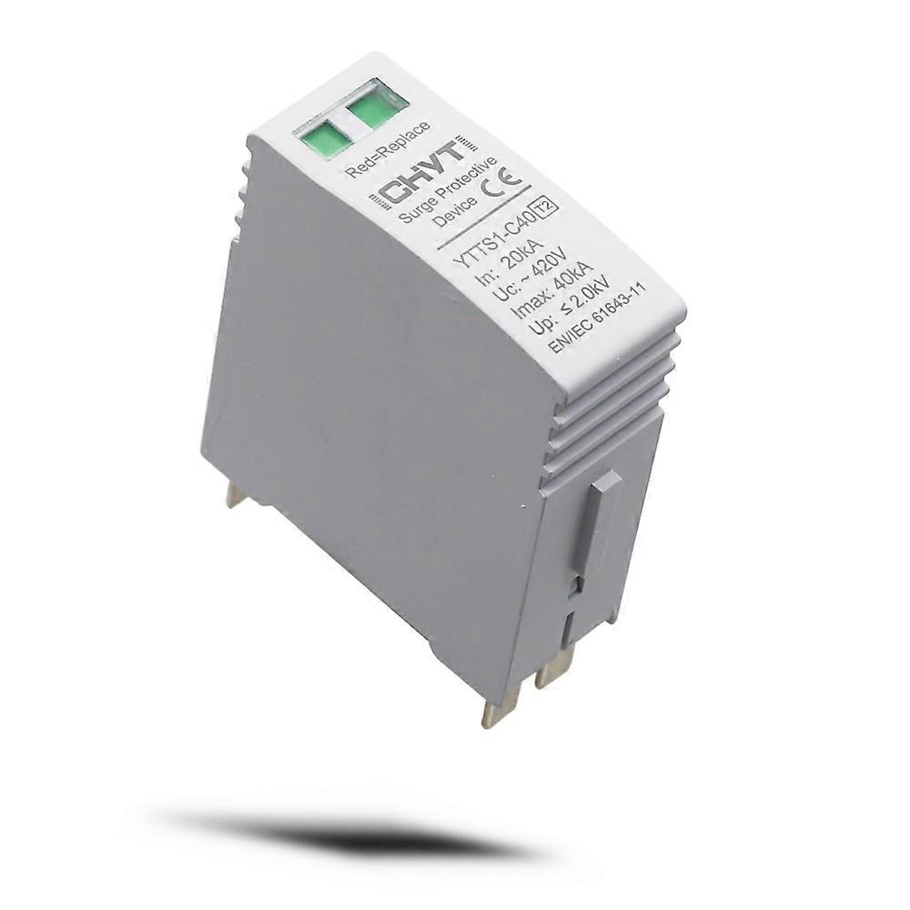 ICHYTI Κορυφαία ποιότητα SPD αντικαταστήσει Modular 20-40KA AC 275V 420V Surge Protector Lightning Protection Surge Arrester