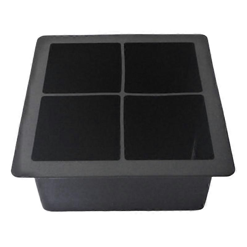 Ice Mold Giant 4 Grids Silicone Square Ice Cube Maker Mold for Kitchen