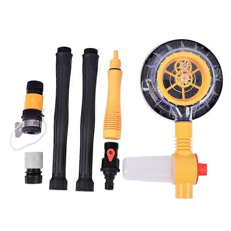 Car Wash Brush Cleaning Mop Automatic Rotating Car Foam Brush with Long Handle for Vehicle Cleaning Maintenance