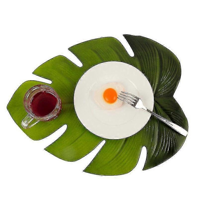 Shape Table Mat Tropical Leaf Placemat Dining-table Decor