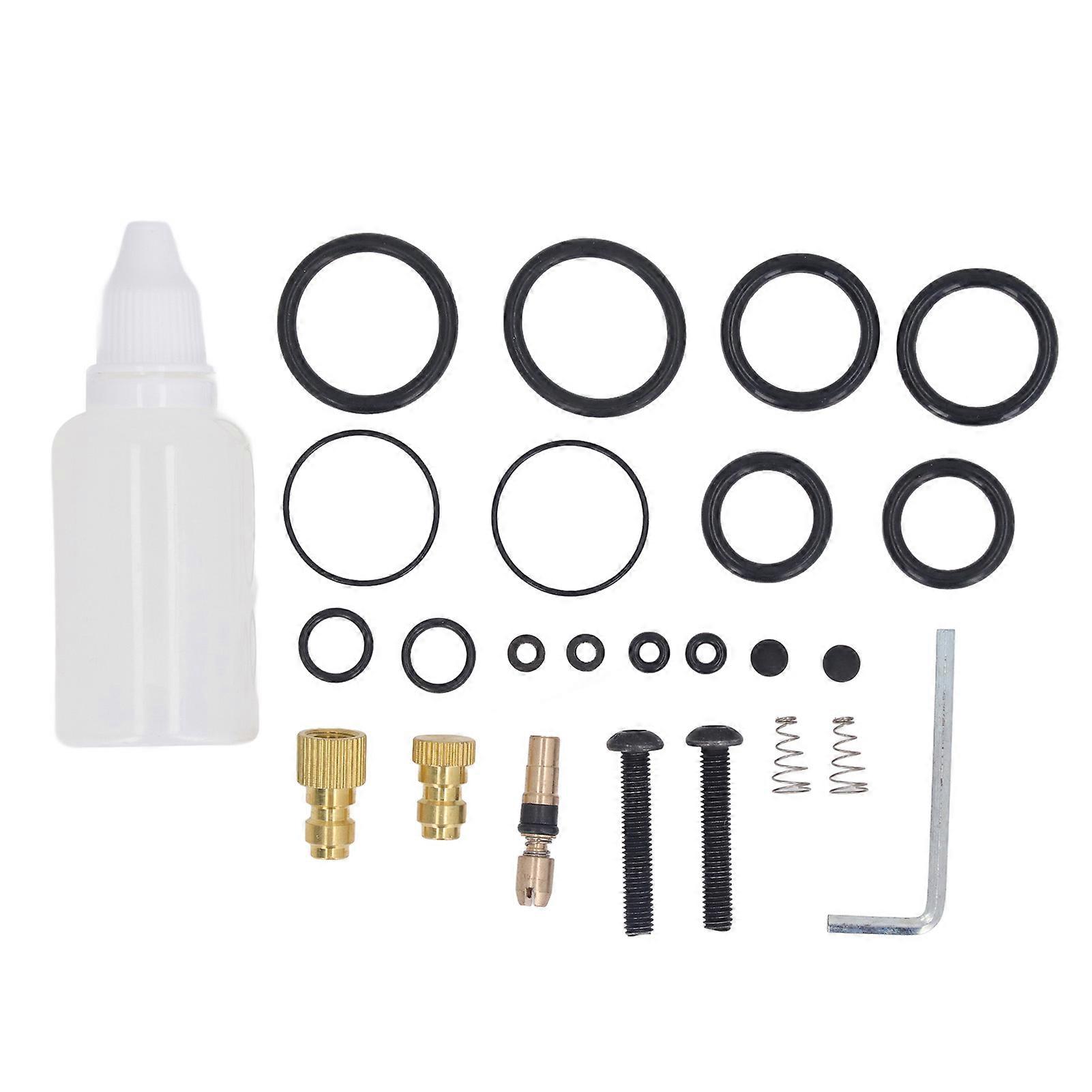 Air Compressor Seals Kit for 4500psi Pump Hex Wrench O Rings Washers Plugs Sealing Tool for Daily Maintenance
