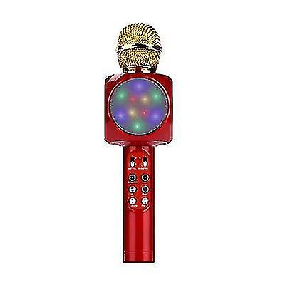 Professional Bluetooth Wireless Microphone Handheld Speaker Karaoke Music Playerred