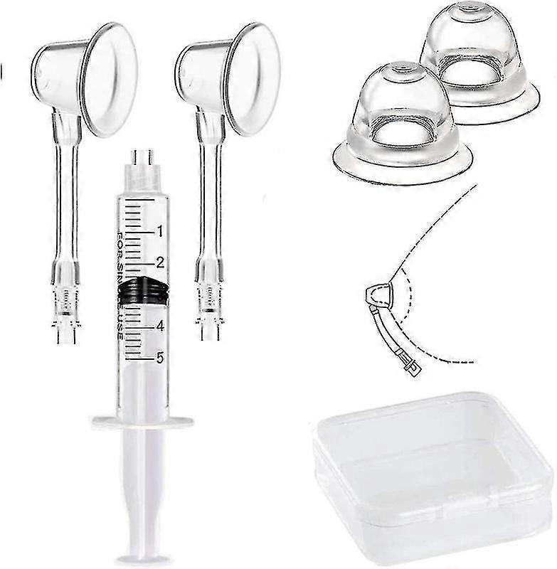2pairs Inverted Nipple Puller Nippel Aspirator Corrector Frauen Nippel Sauger