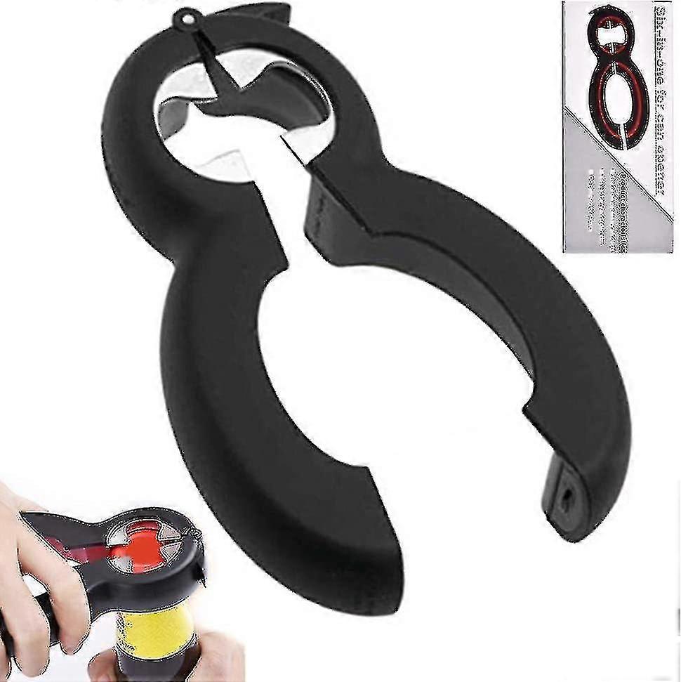 Krukkeåpner for eldre med flaskeåpner 6 i 1