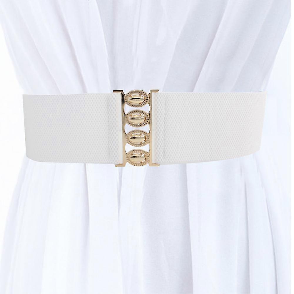 Bred elastisk midja med stretchigt midjeband och retrospänne