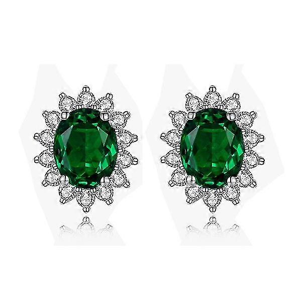 Simple Temperament Stud Cercei [verde]