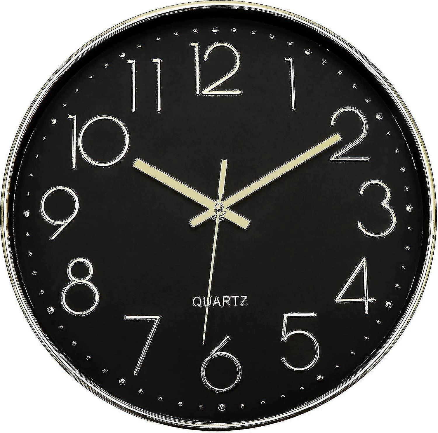 Wall Clock 12-inch Silent Non-ticking Wall Clock