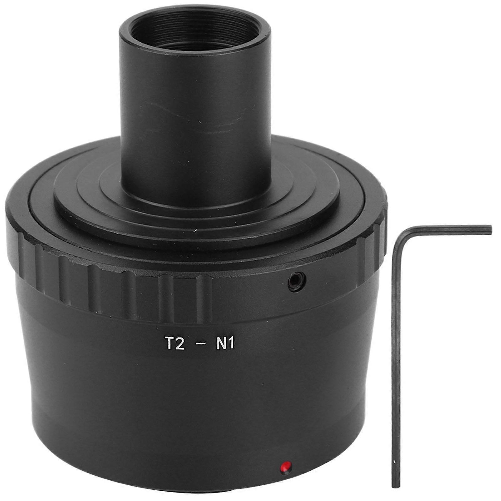 Metal Adapter Ring 23.2mm T Mount Microscope Eyepiece for Nikon N1 Mounts Mirrorless Camera