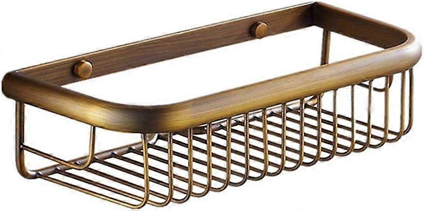 バスルームシャワーシェルフバスケット30真ちゅう製シャワーオーガナイザーアンティーク真鍮壁掛け