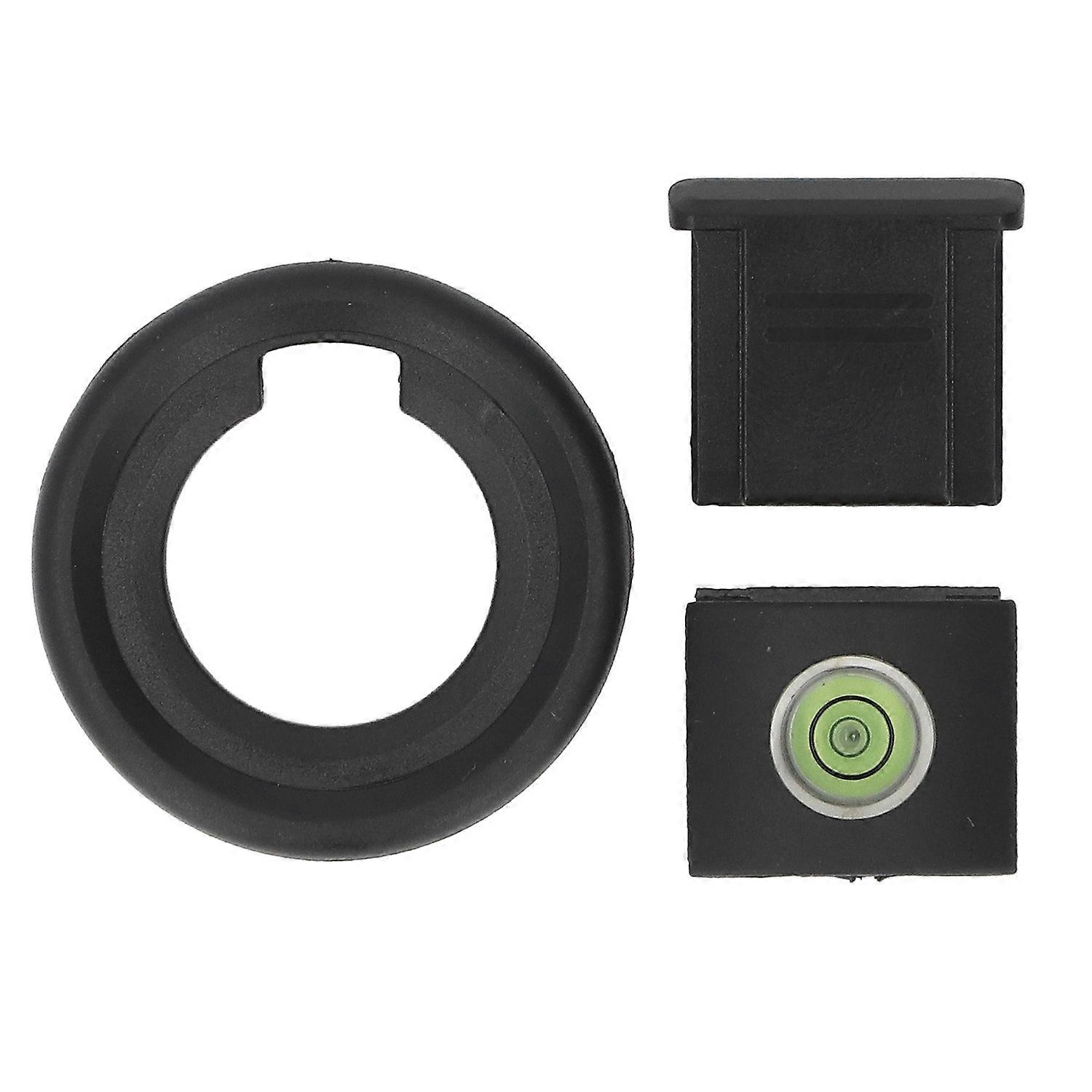 Camera Viewfinder Eyepiece Eyecup Set Replacement Viewfinder Eyecup with Hot Shoe Cover and Bubble S
