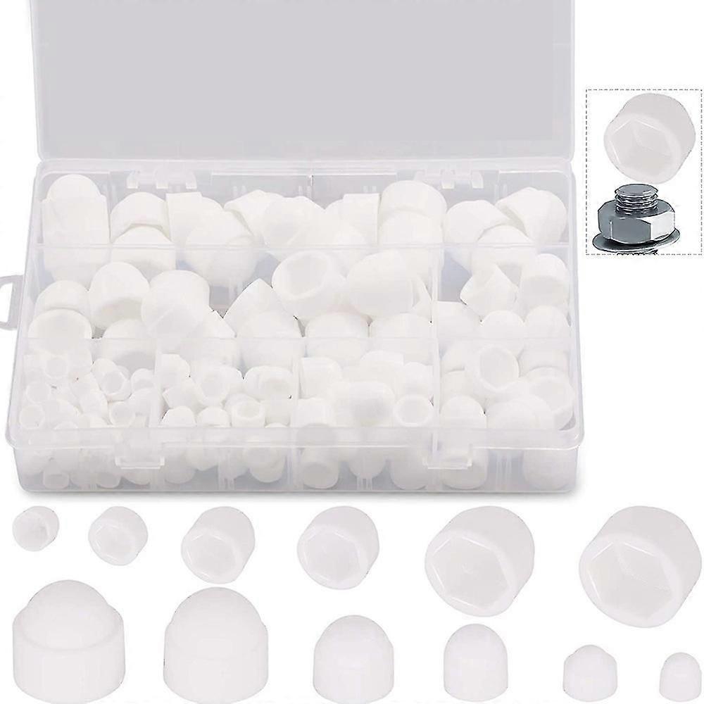 145pcs Bolt Dome Caps Covers,hex Nut Cover,plastic Dome Bolt Nut Protection Caps