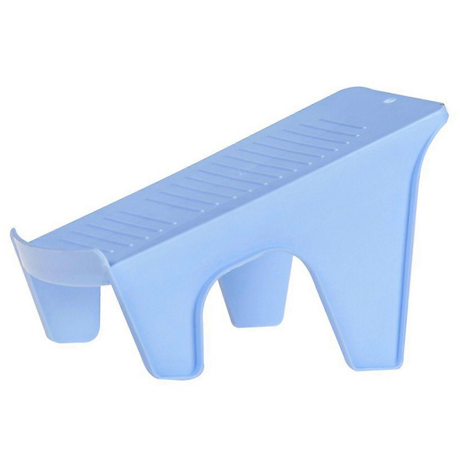 Shoe Stacker Double Layers Space Saving Durable PP Simple Design Tidy Orderly Storage Shoe Slots for Home Office HotelBlue Edition