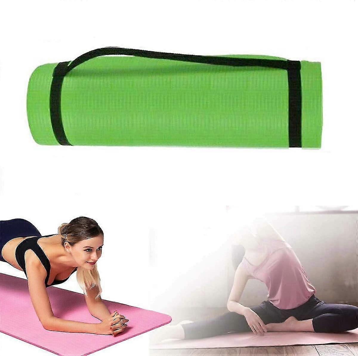 Exercise Mat, Non-slip, Extra Thi Yoga Mat, Pilates Mat, Exercise Mat, Fitness Mat With Shoulder Strap,5141