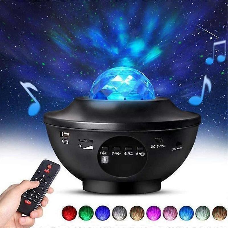 Video Projector Lamp LED Star Projector Lamp Rotating Night Light Projector with Remote ControlTimerPregnantBluetooth