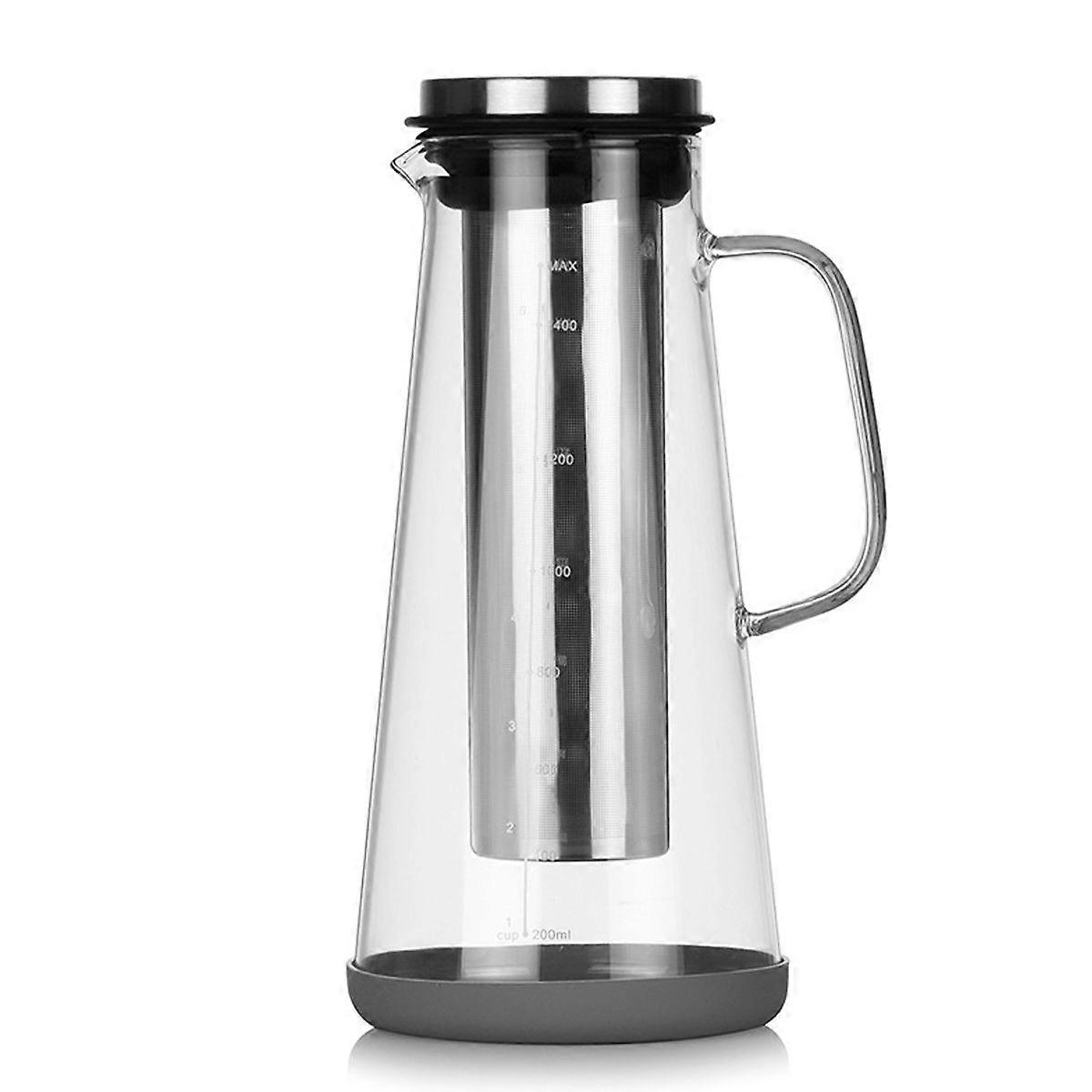 Cafetera Cold Brew Cafetera fácil de usar Infusor de té de 1,5 litros Cafetera helada Cold Pot