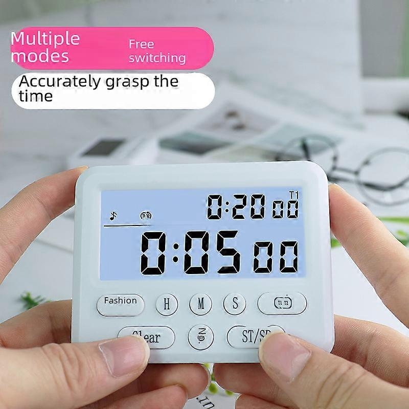 Recyclable Timer Student Learning Remover Mute Vibration Luminous Timer Alarm Clock Dual-purpose