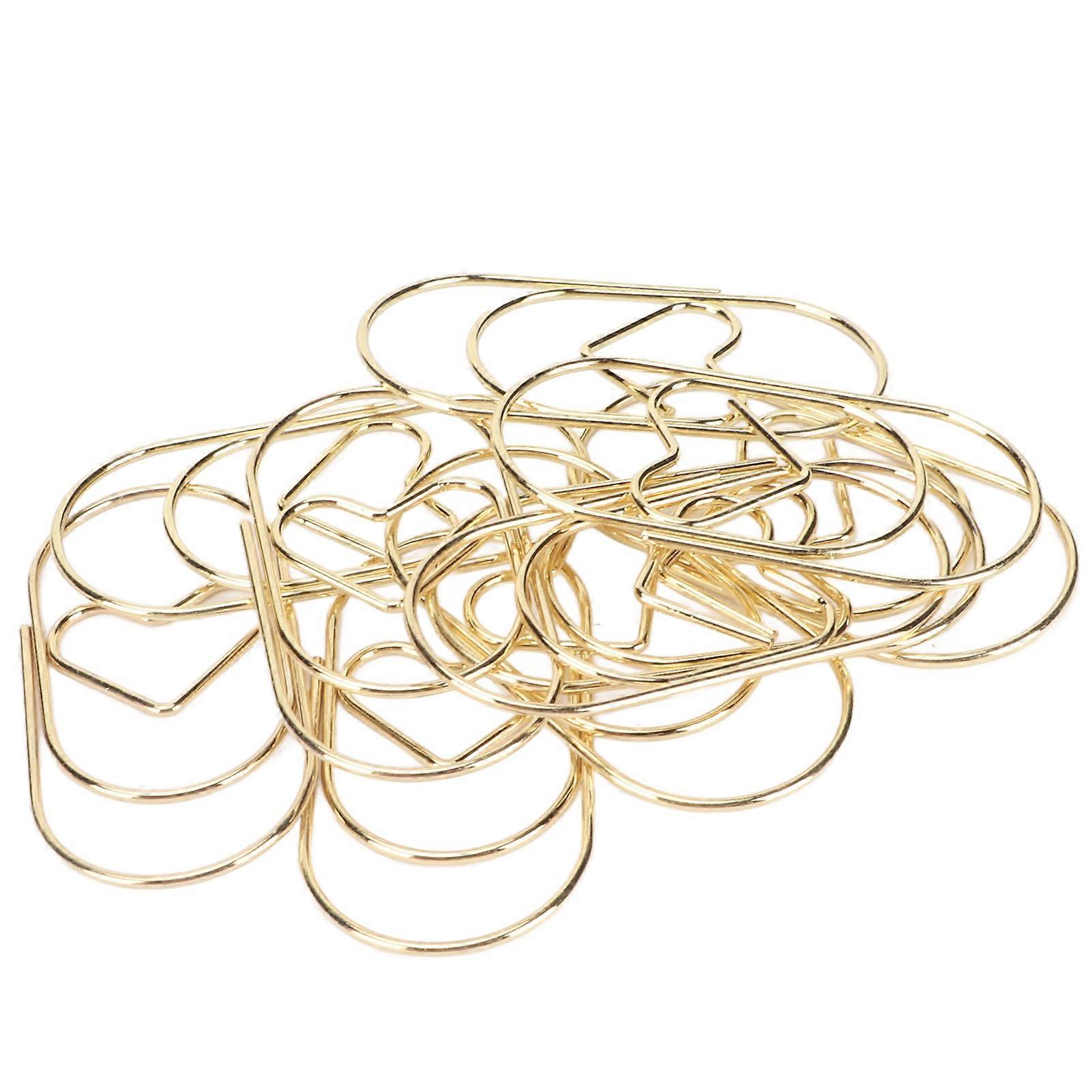 Paper Clips Rust Proof Heart Shaped Decorative Metal Paperclips