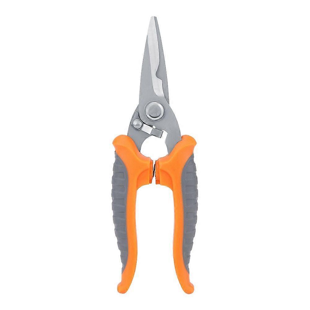 1 pcs Multi Functional Plant Scissors Pruning Shears Hand Pruner Garden Tools (Orange)