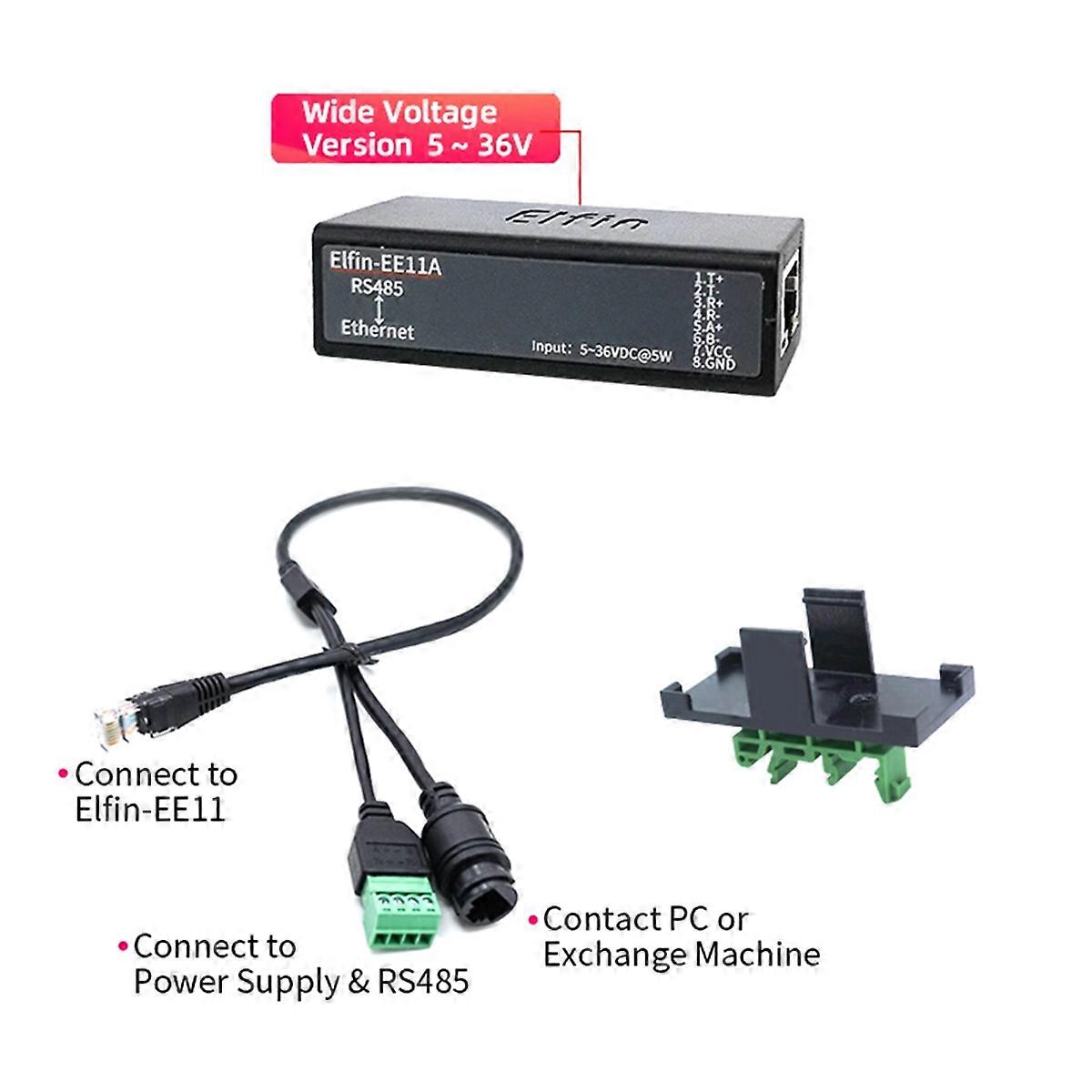 المنفذ التسلسلي RS485 إلى وحدة خادم IOT لجهاز Ethernet -EE11A يدعم بروتوكول Modbus