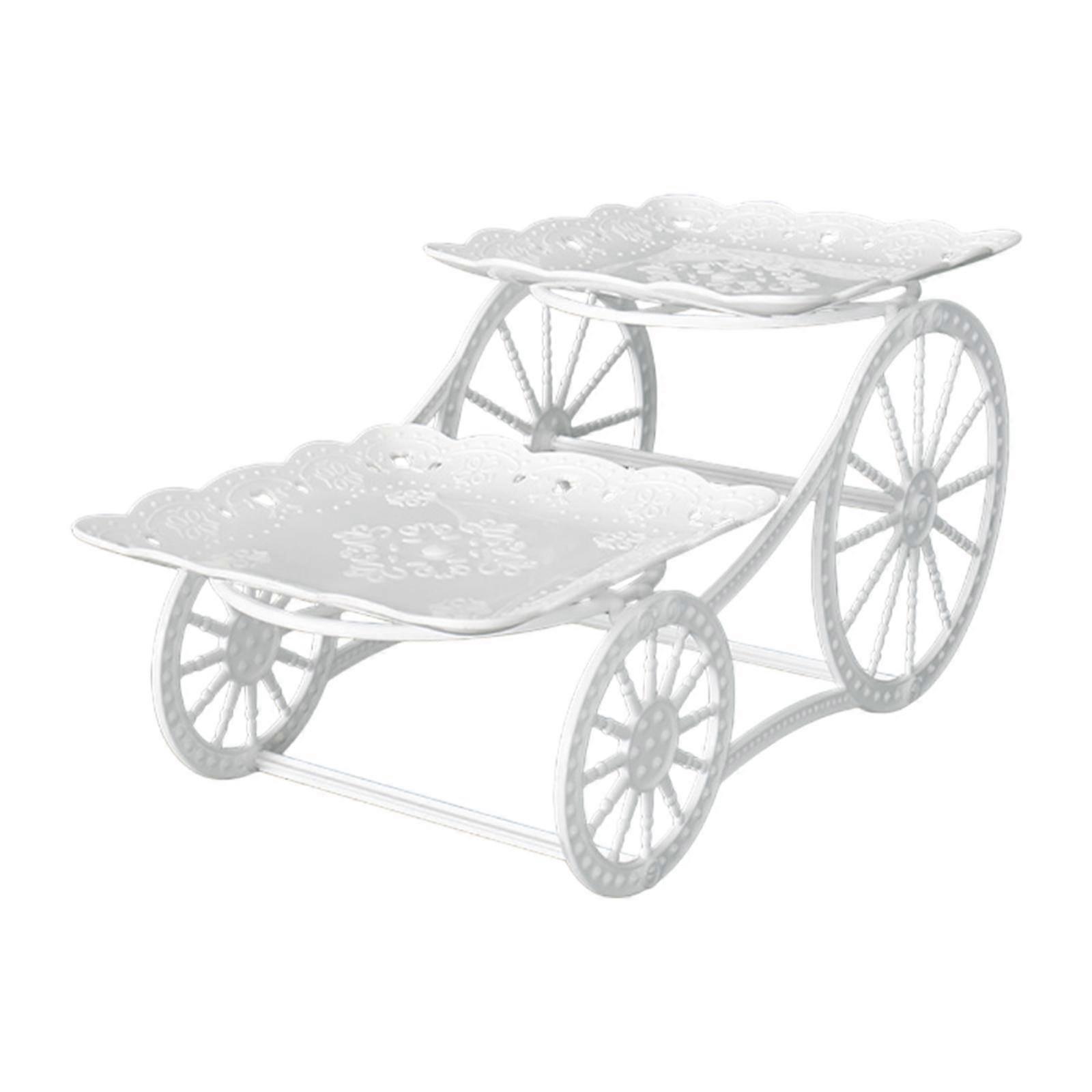Cupcake Stand Wedding Cake Stand Snack Multipurpose 2 Layer Fruit Plate Holder