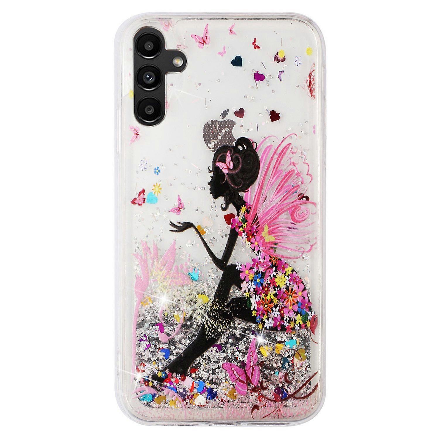 For Samsung Galaxy A26 5G Case Floating Quicksand Pattern Soft TPU Back Cover - Girl