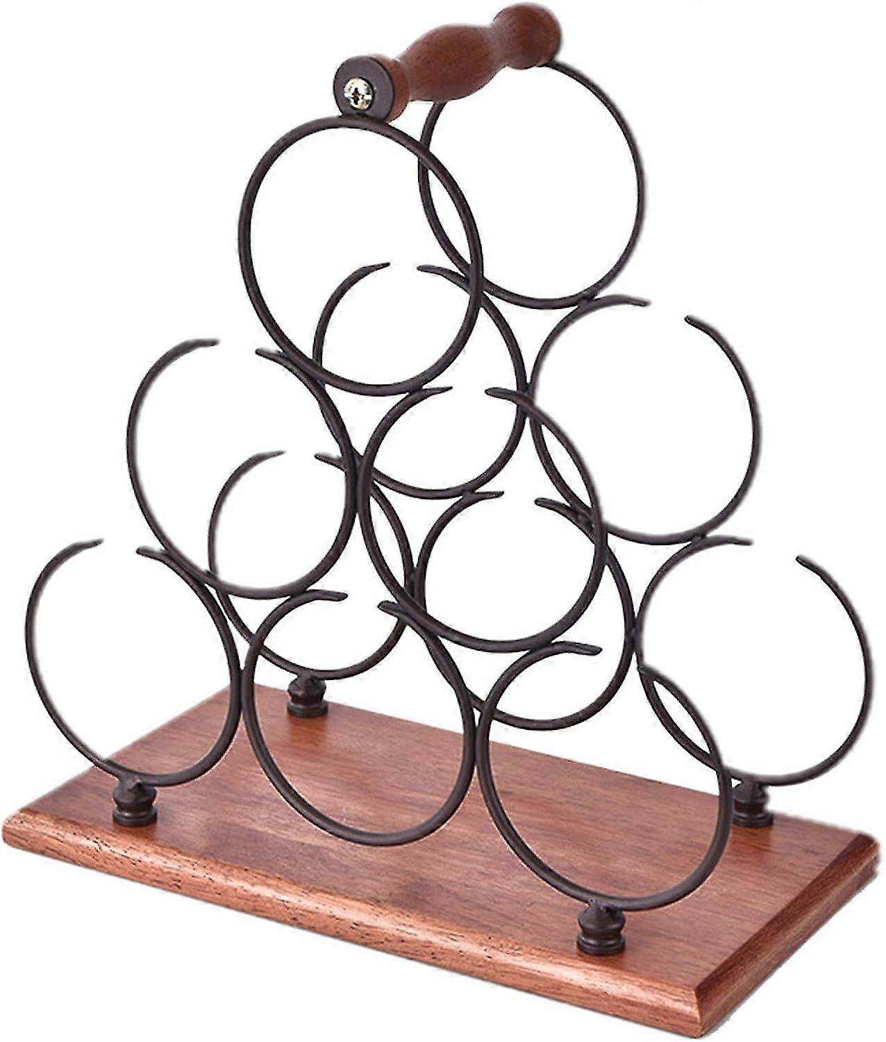 Wine Rack Stackable Horizontal Wine Bottle Holder Metal Copper Wine Holder Free Standing Table Top Wine Rack 6 Bottle Ready Assembled
