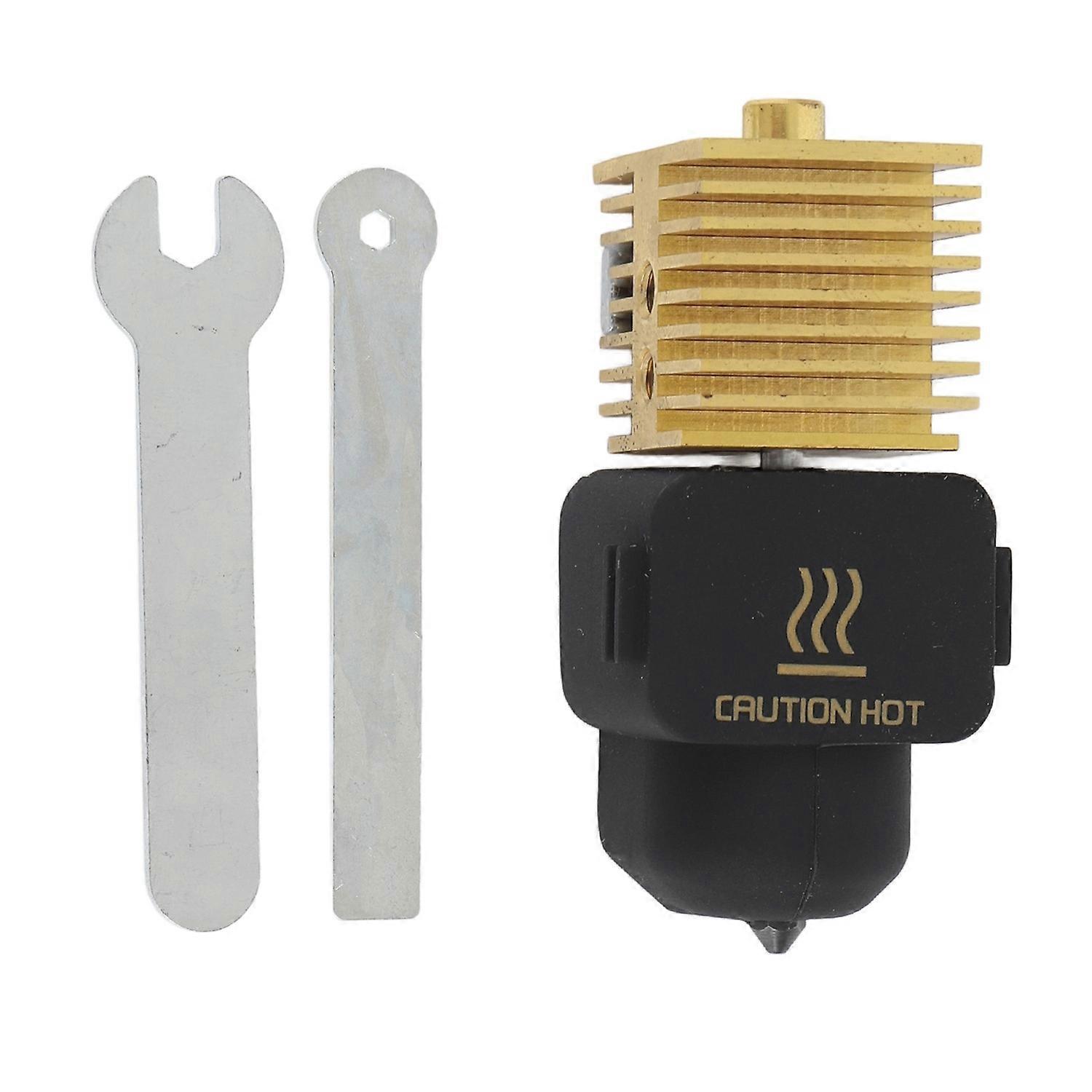 3D Printer Hotend Kit Brass Heatsink Detachable Hardened Steel Nozzle High Temperature Hotend Kit fo