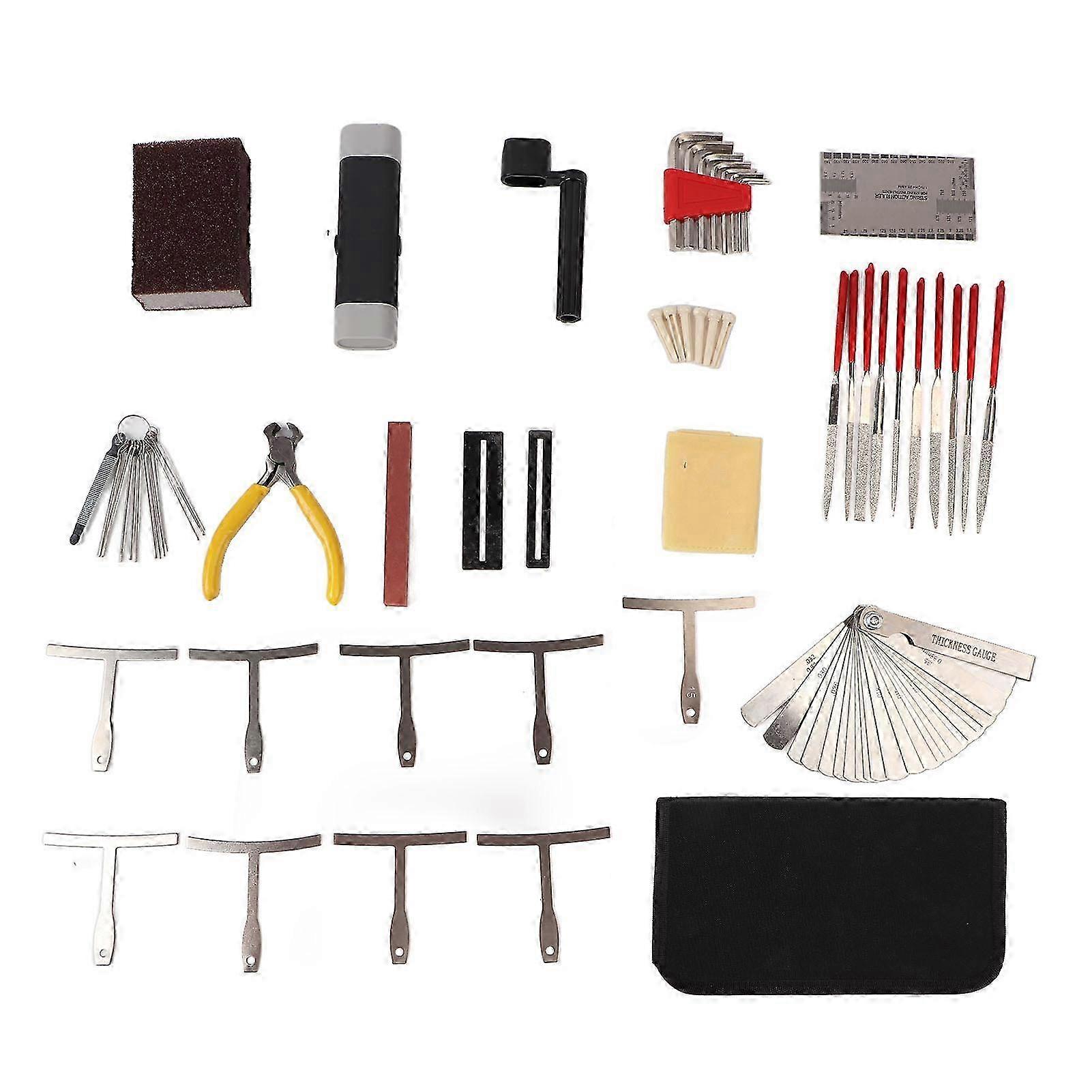 45Pcs Guitar Repairing Tools Kit Portable Multi Function Musical Instrument Accessories